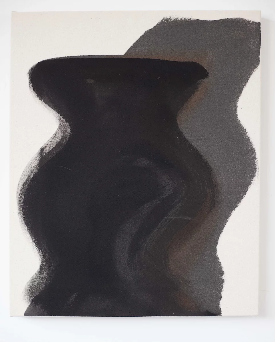 Beth Shapeero, And The Darkness Grew Like a Tree, 2025, paint on canvas (detail)