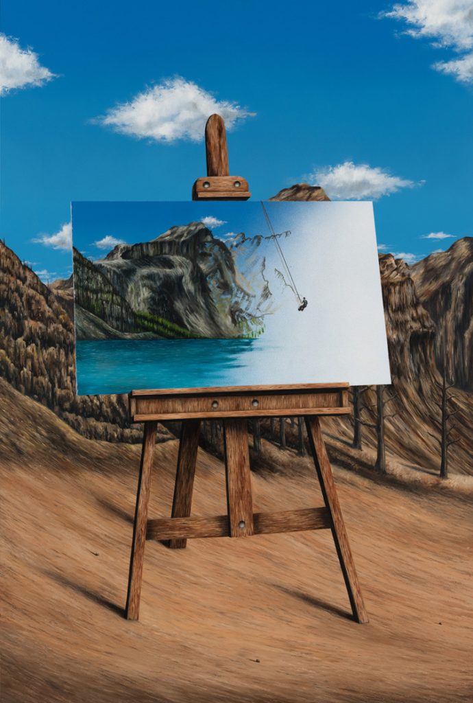 Josep Renda Junior, Imitation - a canvas upon a canvas. 