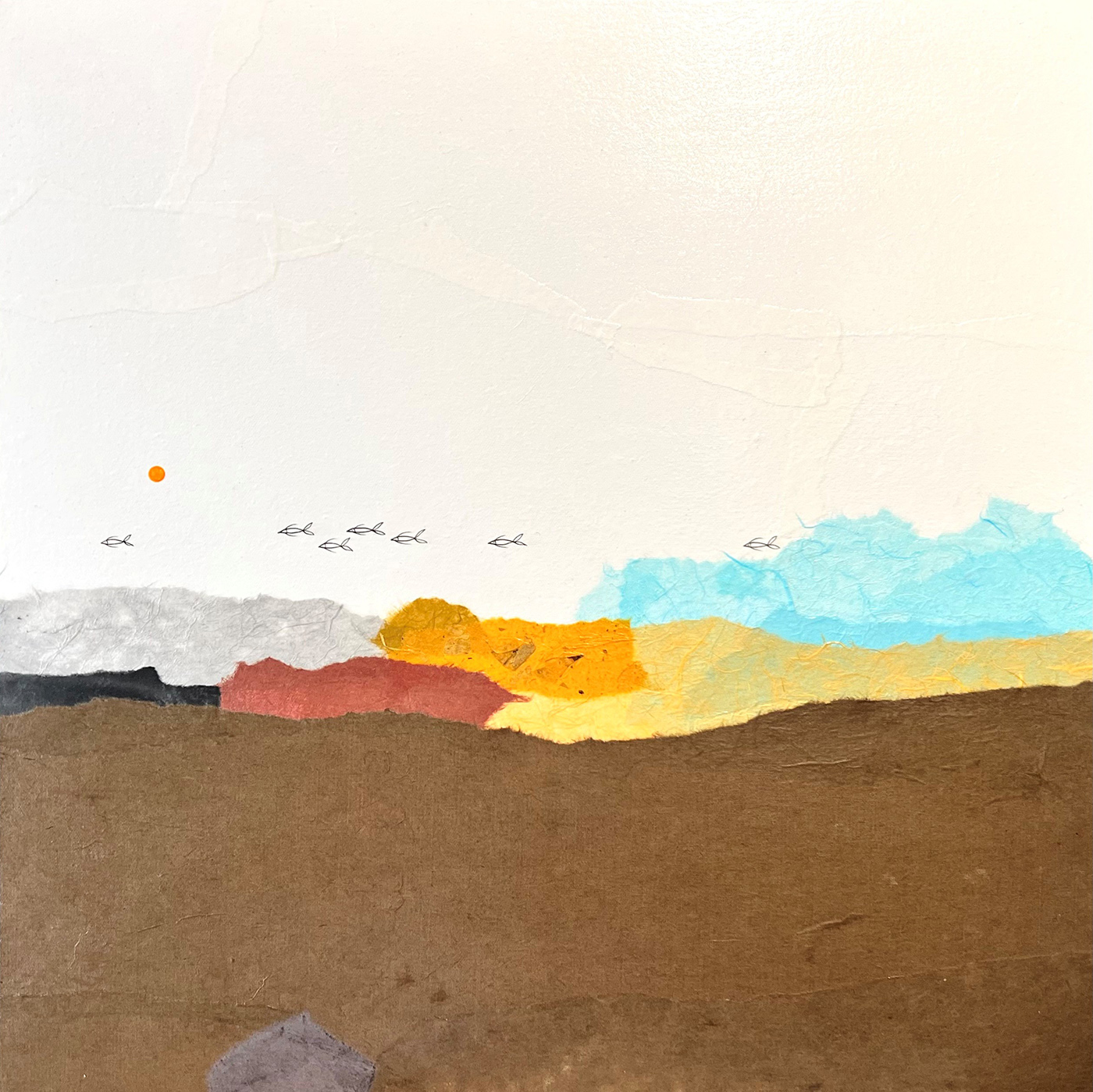 Abstract landscape painting 