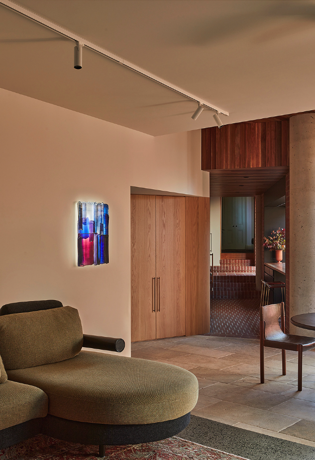 Image of polymer skin artwork in situ at house 