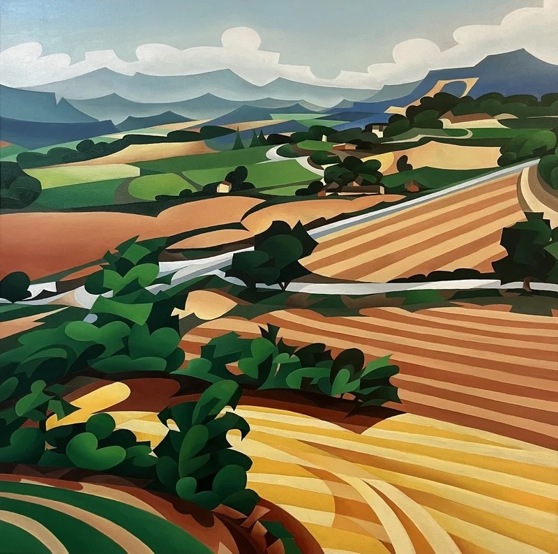 H. McAlpine, “Morning Mist”, 2024, 80cm x 80cm, Art Movement